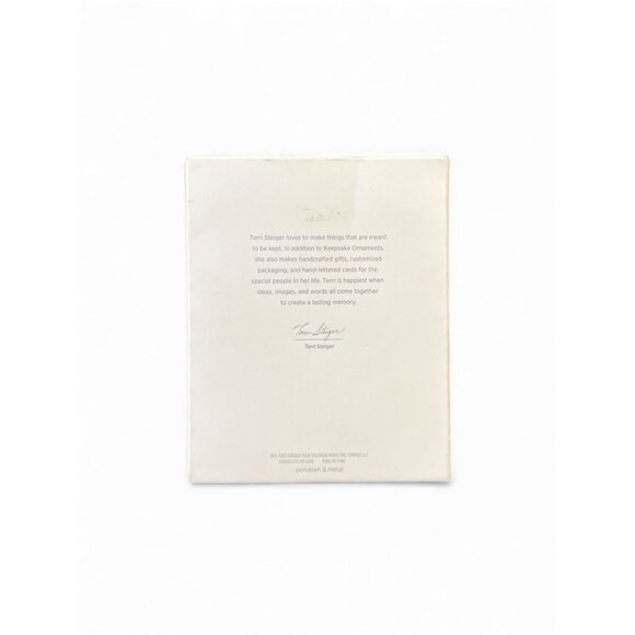 Hallmark Keepsake 2019 Truly Deeply Foreverly Porcelain & Metal Photo Frame Orna - Picture 2 of 7